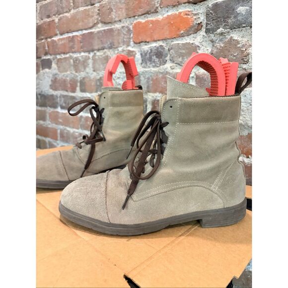 XENA • Tan Lace-up Oil Chemical Slip Resistant Nubuck Leather Steel Toe Ankle Bo - Picture 2 of 16